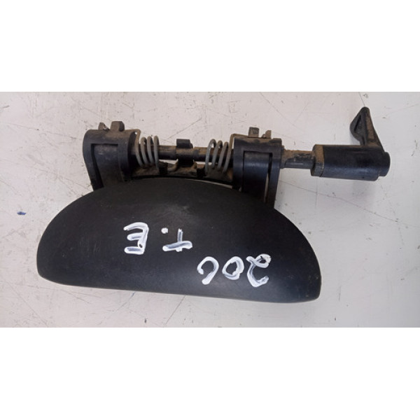 Maçaneta Externa Traseira Esquerdo Peugeot 206 2007 Original Preto Traseira
