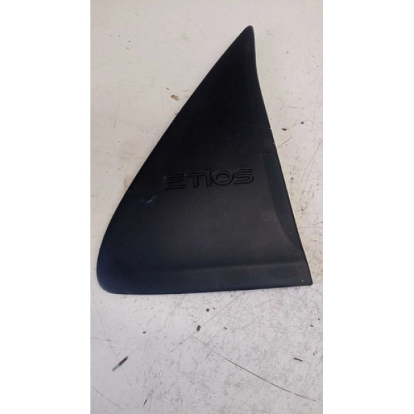 Moldura Externo Porta Tras Lado Direito Toyota Etios Sedan Preto