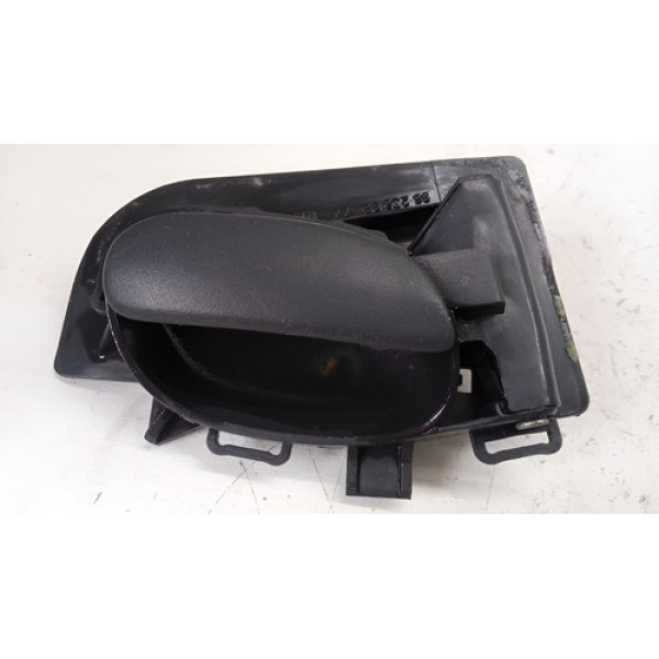 Maçaneta Interna Dianteira Esquerda Peugeot 207 Original Preto Dianteira