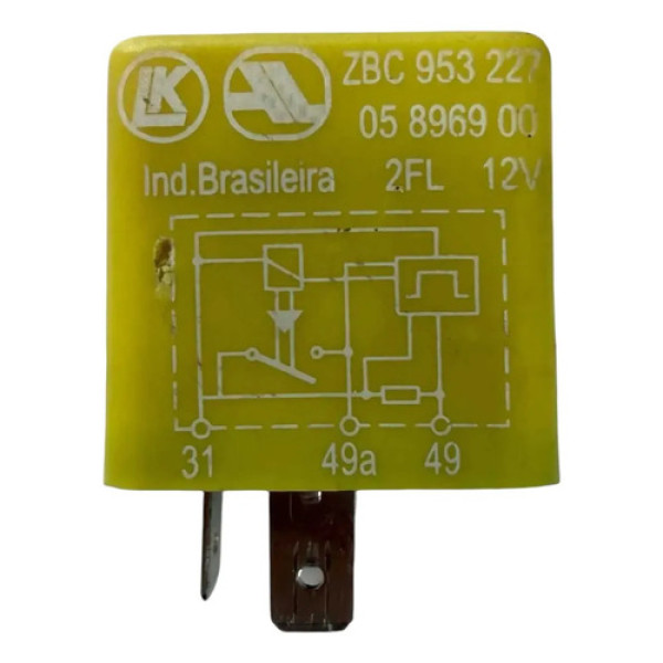 Rele Auxiliar Pisca Alerta Vw Gol Fox Voyage Zbc953227 Amarelo