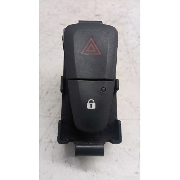 Botão Pisca Alerta Trava Renault Sandero 2015 Original Preto