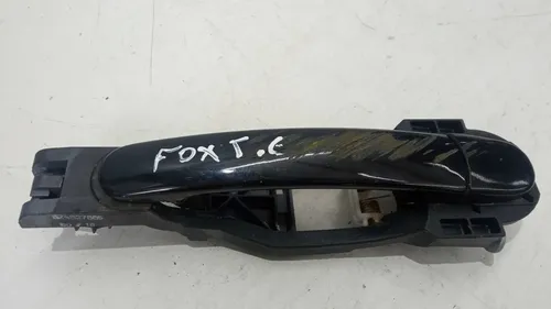 Macaneta Externa Esquerdo Traseiro Diante Vw Fox 2013 A 2019 Preto Traseira