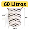Cesto De Roupa Organizador Multiuso Tecido Dobrável Suja