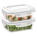 Conjunto 6 Potes Vidro Hermético  640ml 