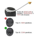Bola De Câmbio Pressão Marcha Onix Prisma Cobalt Spin Sonic Cinza Com Aro Cromado