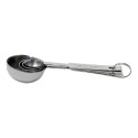 Conjunto De 4 Colheres Medidoras Em Aço Inox Mimo Style Cor Prateado