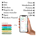 Balança Bioimpedância Digital Corporal Aplicativo Bluetooth Cor Preto