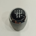 Bola De Câmbio Pressão Marcha Onix Prisma Cobalt Spin Sonic Cinza Com Aro Cromado