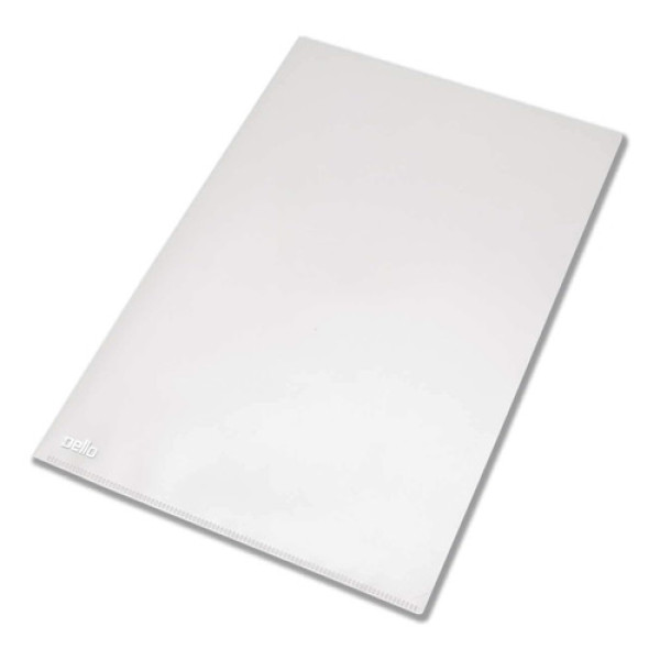 Pasta Em L Cristal A4 Para Guardar Papeis - Pac. 10 Und