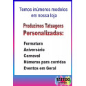 Kit 20 Cartelas 134 Tatuagens Temporárias Íntima Depilação 