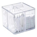 Kit 2 Porta Algodão Cotonete Organizador Acrílico 