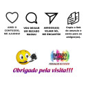 58 Tatuagens Tattoo Temporárias Infantil, Menina, Desenhos