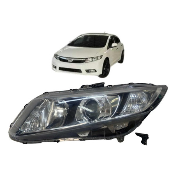 Farol Esquerdo Honda Civic 2012 A 2015 Original Esquerdo/motorista