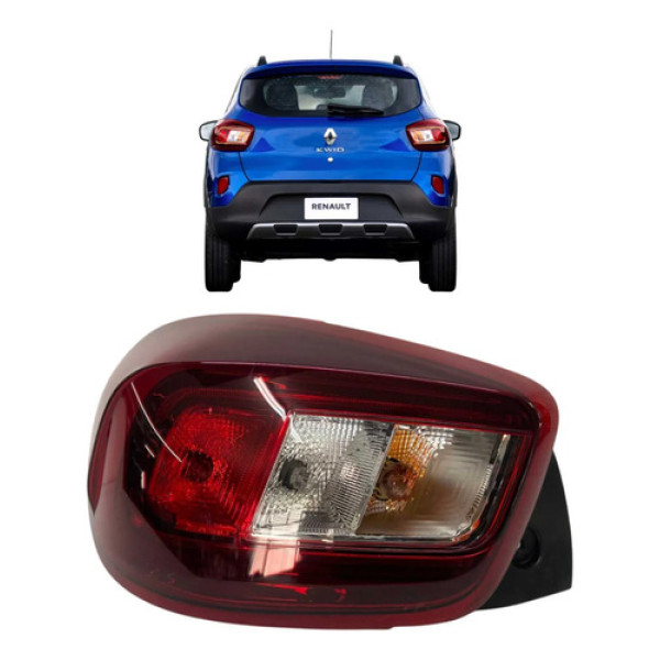 Lanterna Esquerda Renault Kwid Led 2023 2024 2025 Original Esquerdo/motorista Vermelho