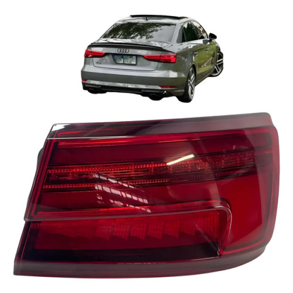 Lanterna Traseira Direita Audi A3 Sedan 2017 A 2019 Original Direito/passageiro Vermelho