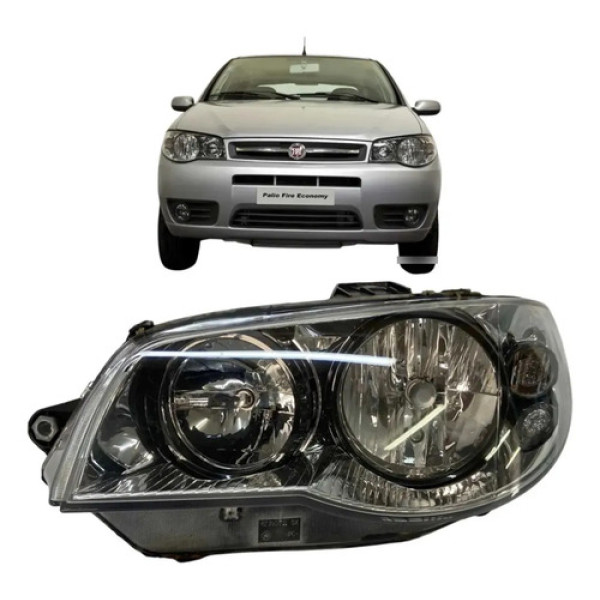 Farol Esquerdo Fiat Palio Siena Strada Zoião 2004 A 2017 Ori Esquerdo/motorista