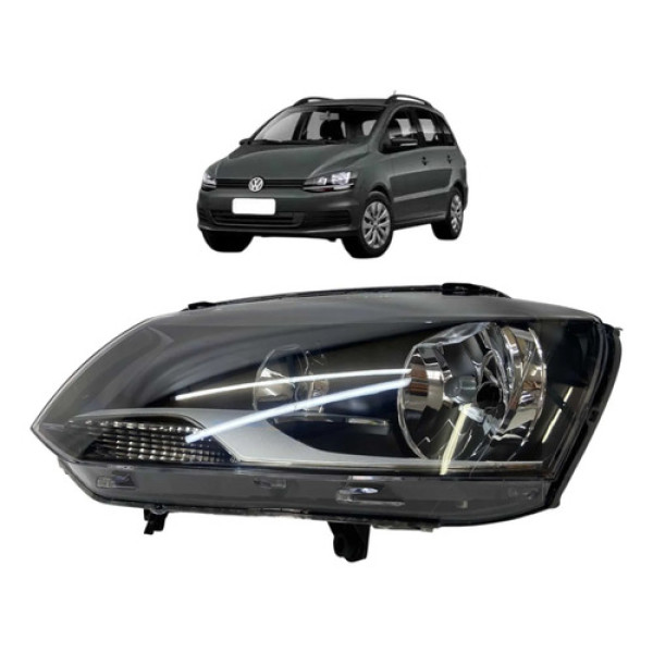 Farol Esquerdo Volkswagen Fox Spacefox 2010 A 2014 Esquerdo/motorista