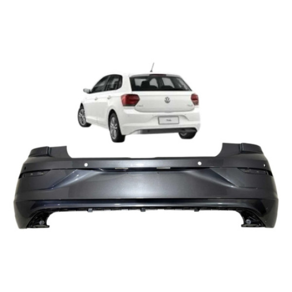 Parachoque Traseiro Volkswagen Polo 2018 A 2021