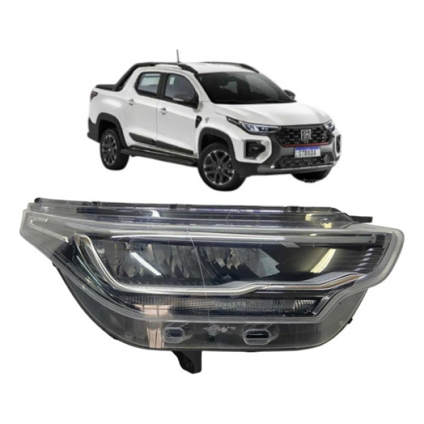 Farol Direito Fiat Strada Full Led 2021 A 2025 Original Direito/passageiro