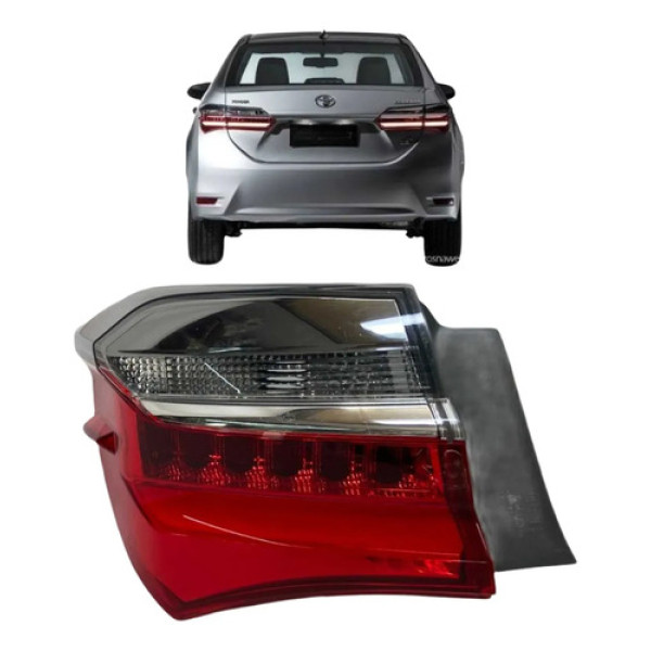 Lanterna Esquerda Toyota Corolla Led 2017 A 2019 Original Esquerdo/motorista Vermelho