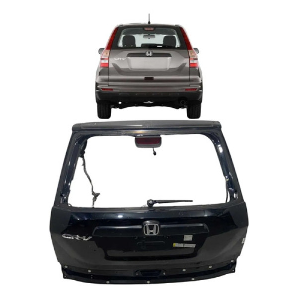 Tampa Traseira Honda Crv 2007 A 2011 Original S Detalhe Preto