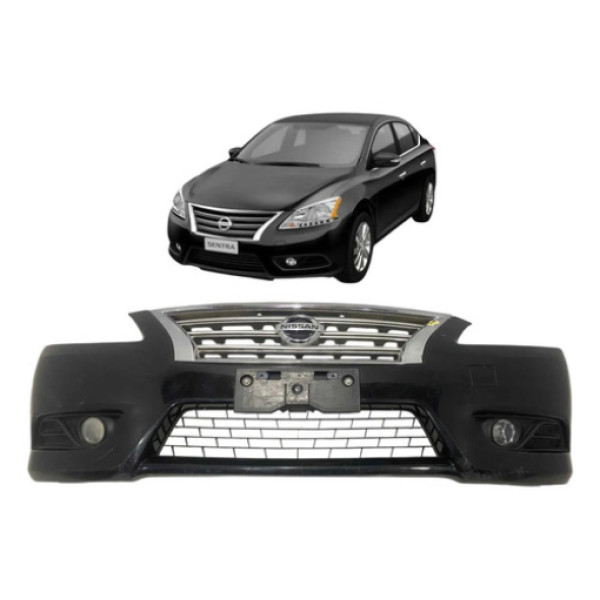 Parachoque Dianteiro Nissan Sentra 2014 A 2017 Original Preto