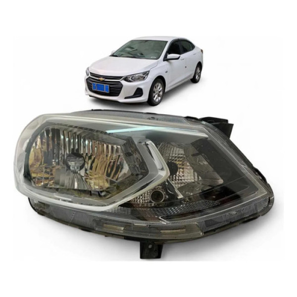 Farol Chevrolet Onix Simples Direito 2020 A 2024 Original Direito/passageiro