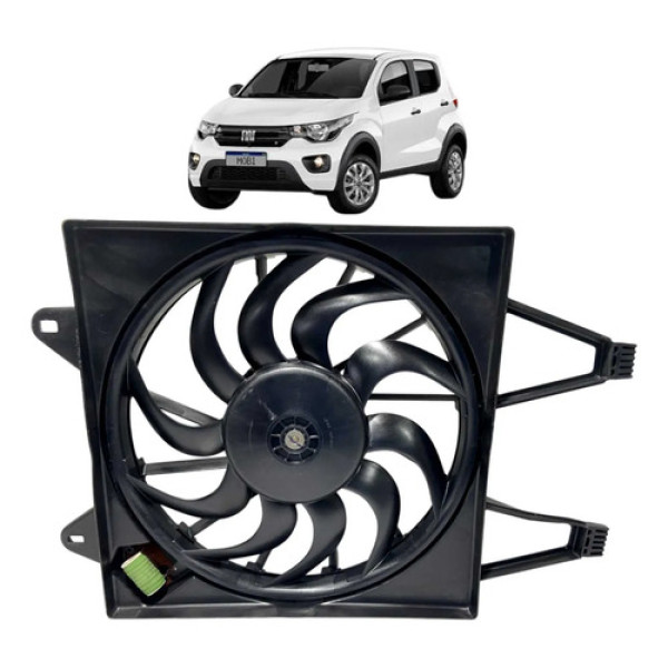 Ventoinha C/defletor Fiat Mobi 1.0/ Uno Fiorino 2020 A 2024