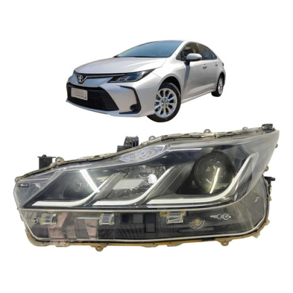 Farol Esquerdo Toyota Corolla 2020 A 2024 Original Esquerdo/motorista