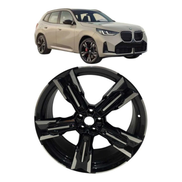 Roda Dianteira Bmw X3 G45 2025 A 2026 Original Preto