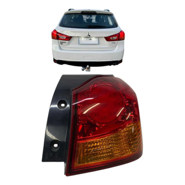 Lanterna Traseira Direita Mitsubishi Asx Led 2011 A 2021 Direito/passageiro Vermelho