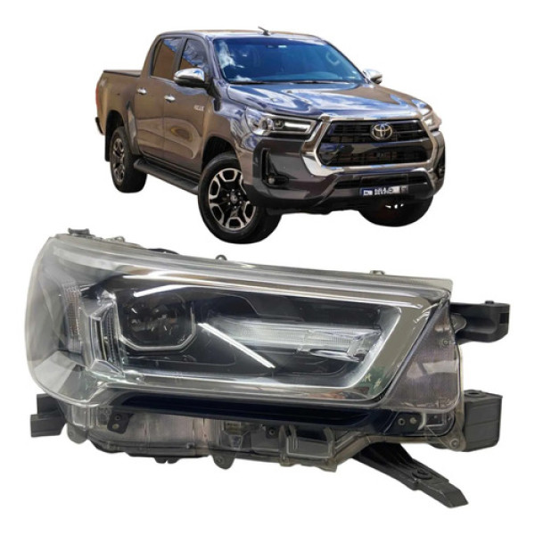 Farol Direito Toyota Hilux Srv Srx 2022 A 2025 Original Direito/passageiro
