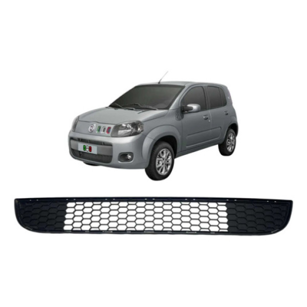 Grade Do Radiador Fiat Uno / Fiorino 2011 A 2014 Original Preto