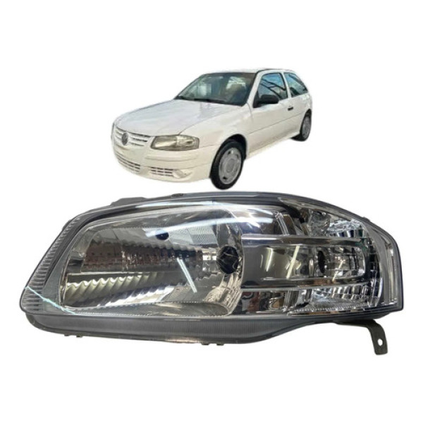 Farol Esquerdo Volkswagen Gol Parati Saveiro G4 2004 A 2014 Esquerdo/motorista