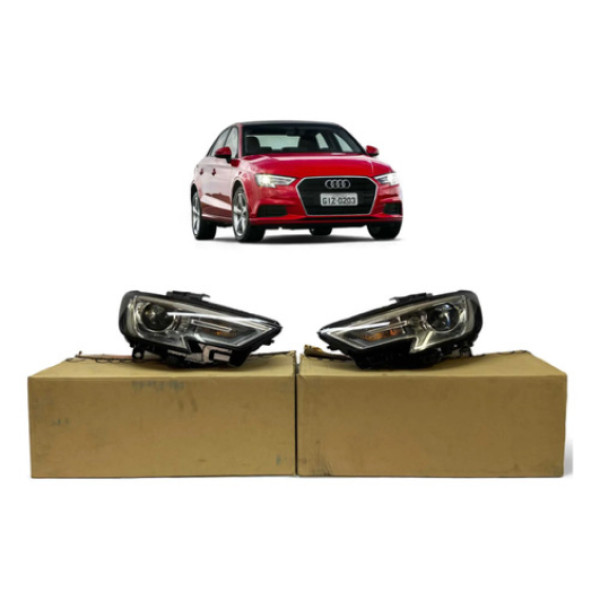 Farol Audi A3 Sedan Esquerdo 2017 2018 2019 2020 2021 Origin Esquerdo/motorista