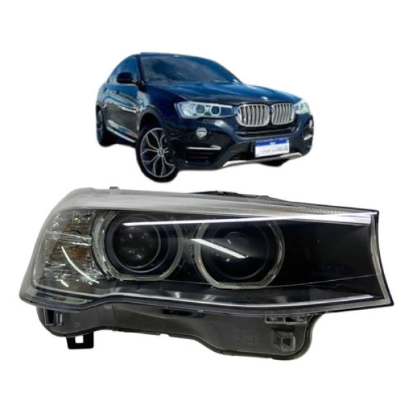 Farol Direito Bmw X3 X4 9pinos 2014 A 2017 Original Direito/passageiro