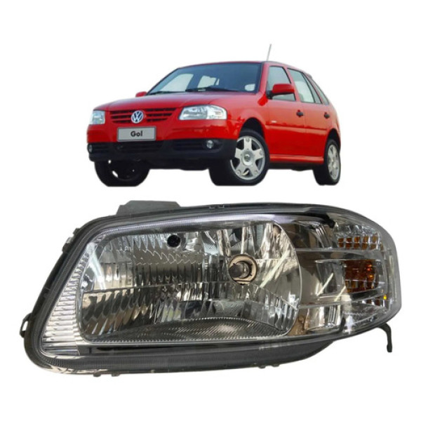Farol Esquerdo Volkswagen Gol Saveiro G4 2004 A 2014 Origina Esquerdo/motorista