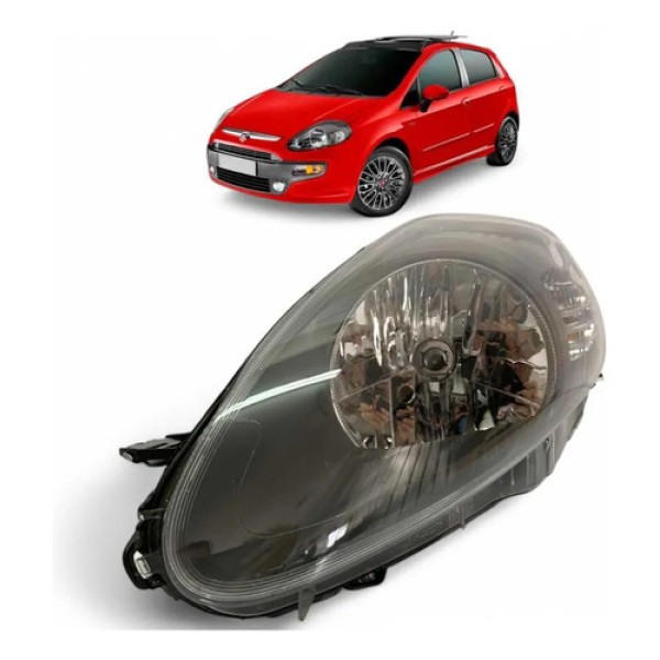 Farol Fiat Punto Fume Esquerdo 2006 A 2012 Original Esquerdo/motorista