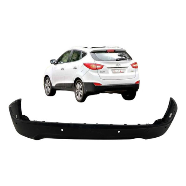 Spoiler Parachoque Traseiro Hyundai Ix35 2010 A 2016 Preto