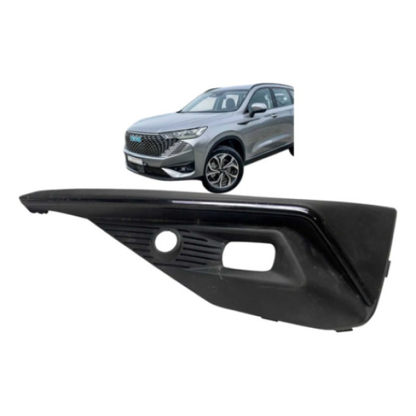 Moldura Milha Esquerdo Gwm Haval H6 2022 A 2025 Preto Esquerdo