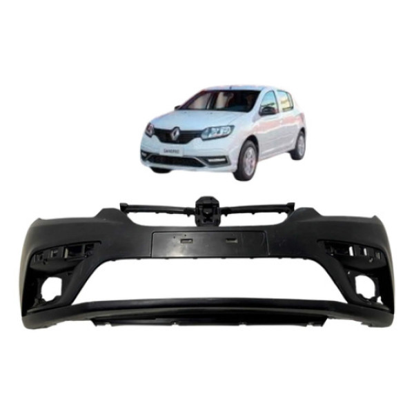 Parachoque Dianteiro Renault Sandero Logan 2020 A 2024 Preto
