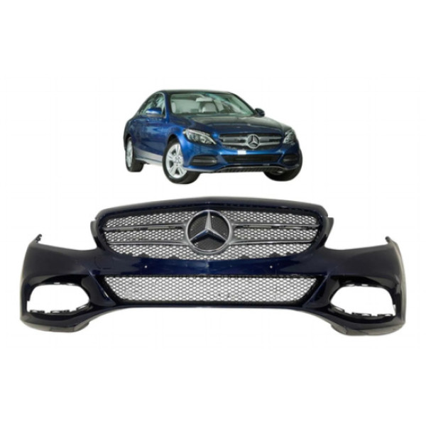 Parachoque Dianteiro Mercedes Benz C180 2015 A 2017 Azul
