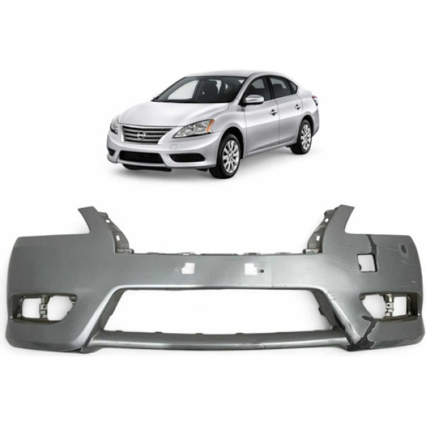 Parachoque Dianteiro Nissan Sentra 2014 2015 2016 Original Prata