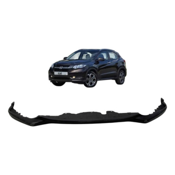 Spoiler Parachoque Dianteiro Honda Hr-v 2016 A 2018 Preto