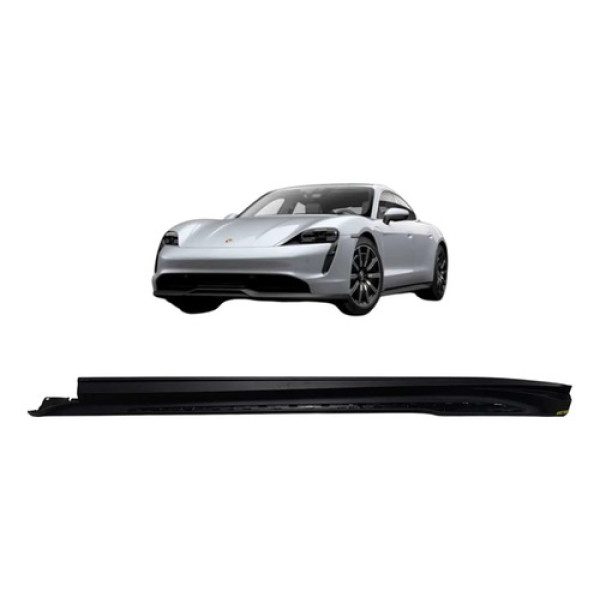 Spoiler Lateral Porsche Taycan Esquerdo 2020 A 2024 Original Preto