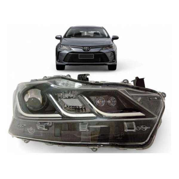 Farol Toyota Corolla Led Direito 2018 2019 2020 2021 Origin Direito/passageiro