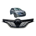Grade Dianteira Renault Captur 2017 A 2022 C/friso Original Preto Brilhante