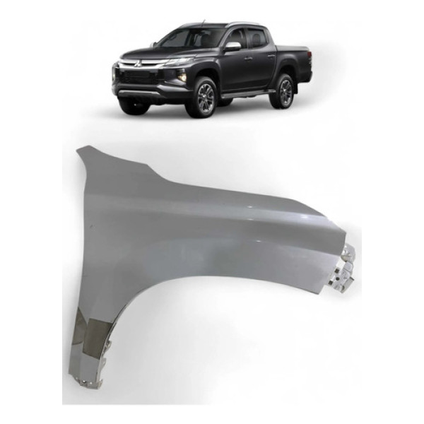 Paralama Mitsubishi L200 Sem Furo Pisca Direito 2021 A 2023