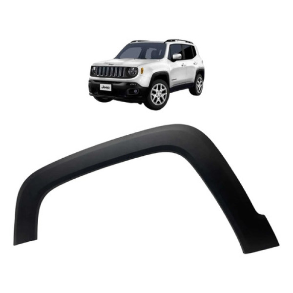 Moldura Paralama Dianteiro Esq Jeep Renegade 2015 A 2022 Preto