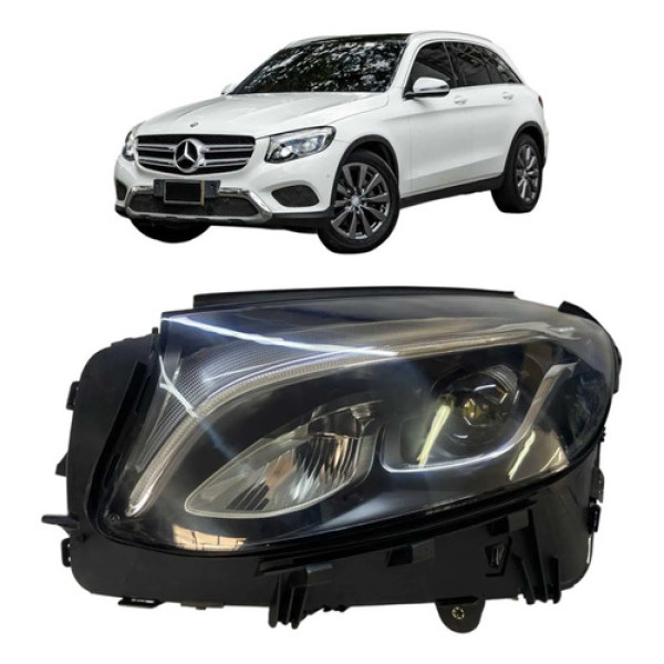 Farol Esquerdo Mercedes Glc 250 2016 A 2019 Original Esquerdo/motorista